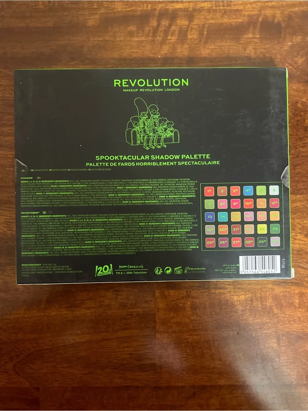 Revolution Spooktacular Shadow Palette - Black with Neon Green Accents